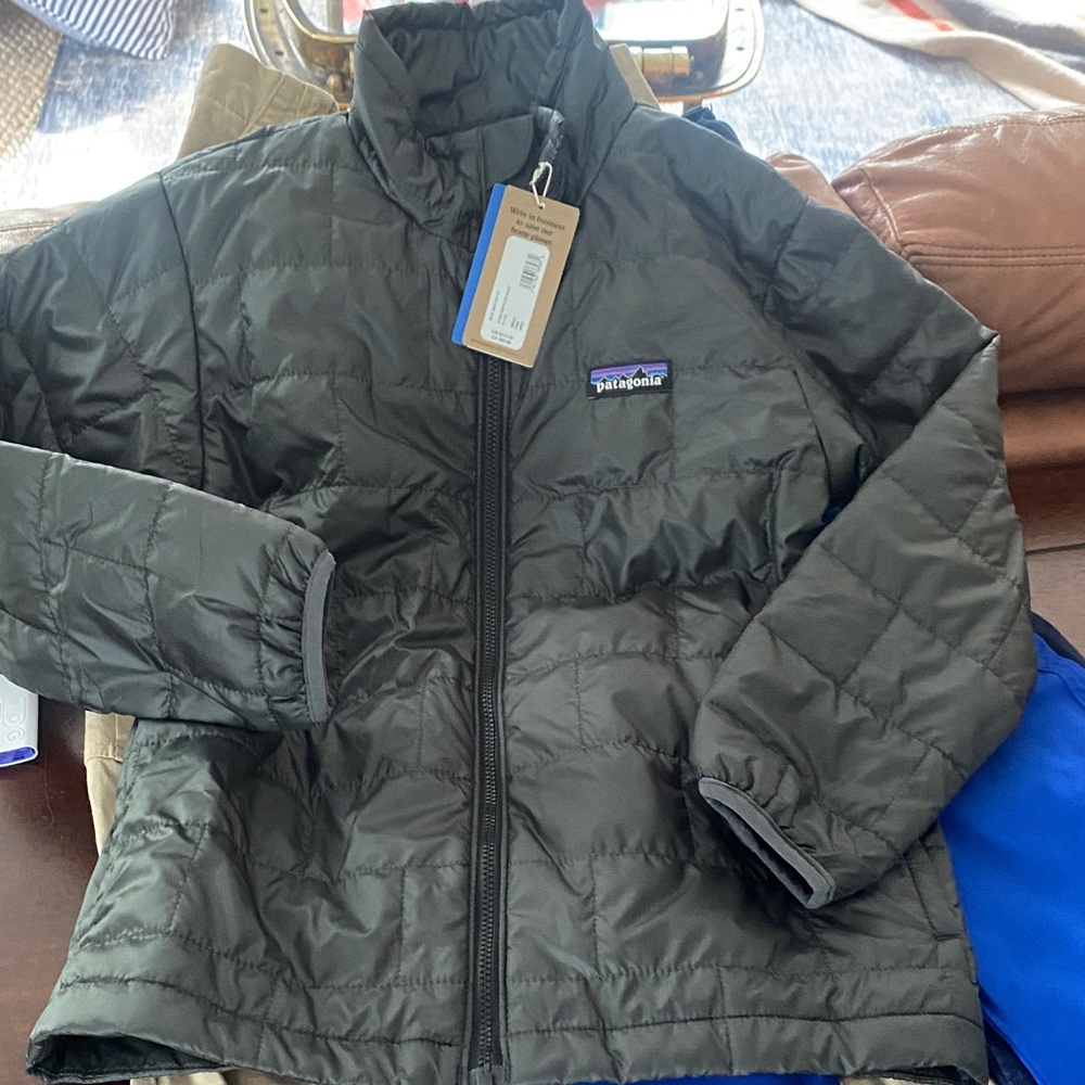 Patagonia Dark Gray Quilted Jacket